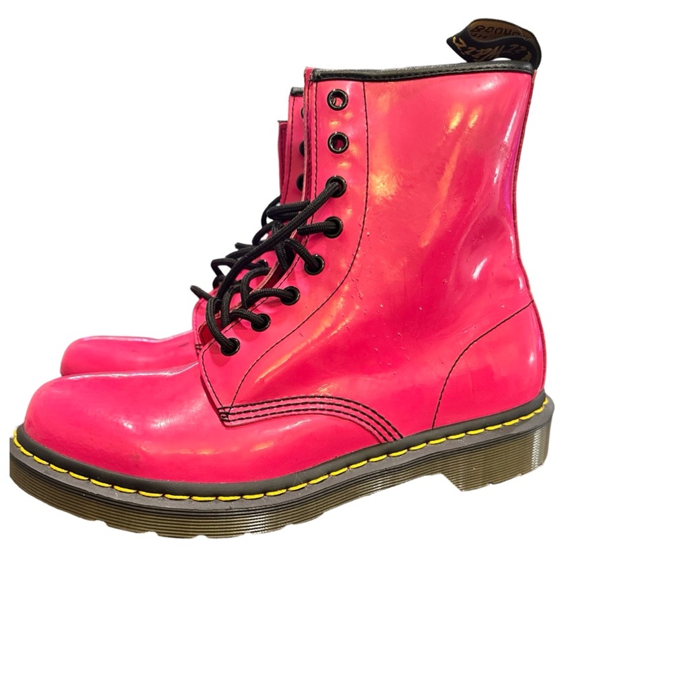 Dr. Martens Combat Boots Pink Size 9
